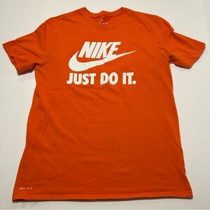 Nike Men's Bold Orange Tee with Slogan